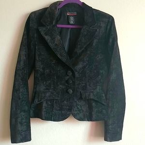Jaquard Patterned Velvet Jacket